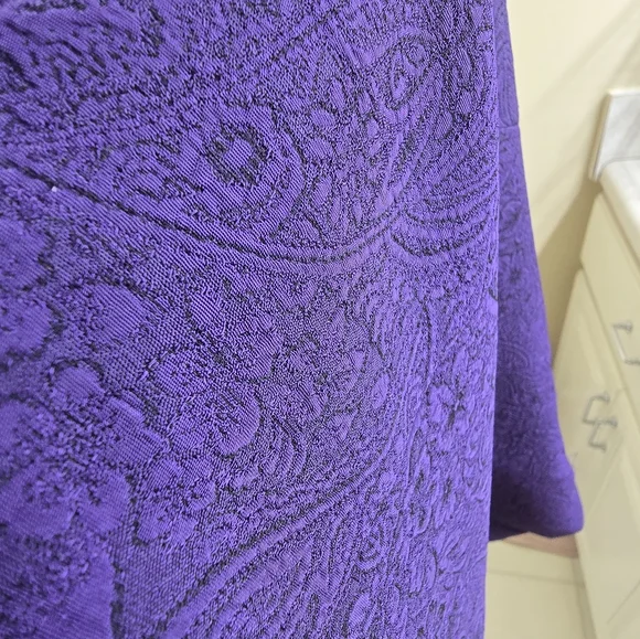 Purple Women's Dress with Jacket - Picture 12 of 14